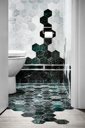 Photo hexagonal bathtub