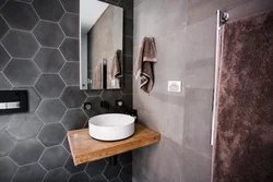 Photo hexagonal bathtub
