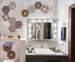 Photo hexagonal bathtub