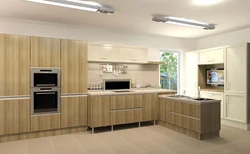 Kitchen larch photo