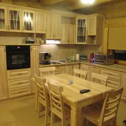 Kitchen larch photo