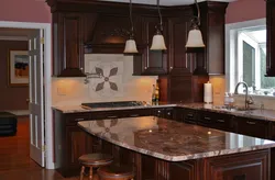 Kitchen mahogany photo