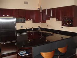 Kitchen mahogany photo
