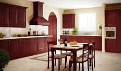 Kitchen mahogany photo