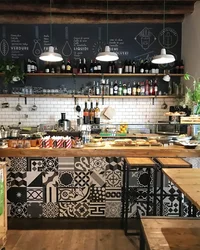 Coffee shop kitchen photo