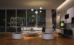 Axşam fotosunda qonaq otağı
