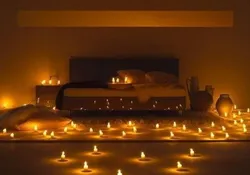 Bedroom candles photo
