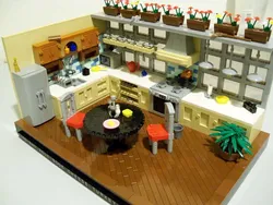 Photo of lego kitchen