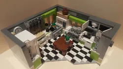 Photo of lego kitchen