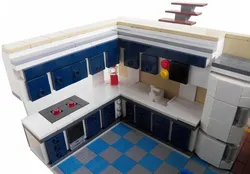 Photo of lego kitchen