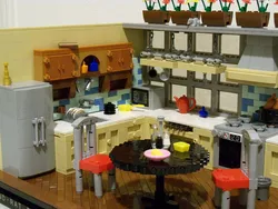 Photo of lego kitchen