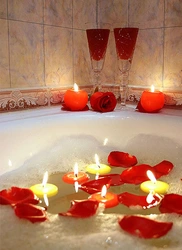 Romantic bath photos