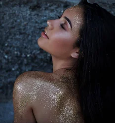 Photo bath glitter