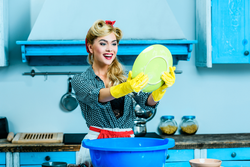 Cleaning In The Kitchen Photo