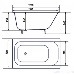 Size of cast iron bathtub photo