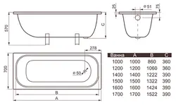 Size of cast iron bathtub photo