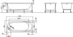 Size Of Cast Iron Bathtub Photo