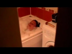 Photo camera in the bathroom