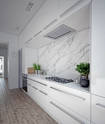 White Marble Kitchen Photo