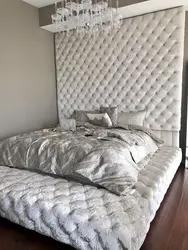 Bedroom in fabric photo