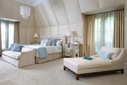 Bedroom in fabric photo