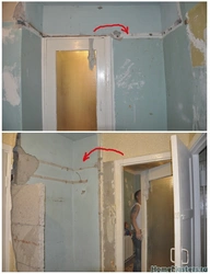 Ванна бөлмесінің есігі фотосуреті