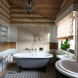 Photo of logs in the bathroom