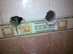 Фото отверстия в ванной