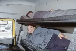 Kamaz sleeping place photo