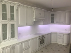 Kitchen white patina photo
