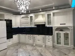 Kitchen white patina photo