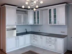Mətbəx ağ patina şəkli