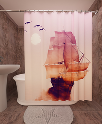 Ships in the bathroom photo