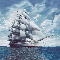 Ships in the bathroom photo
