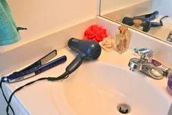 Photo bath with hairdryer