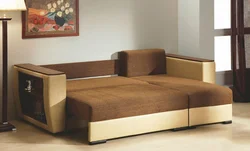 Photo sleeping sofa bed