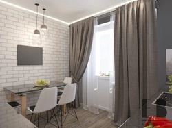 Kitchen gray brick photo