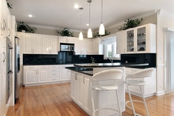 Kitchen Floor With Flowers Photo