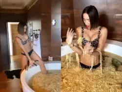 Фота Вольга ў ваннай