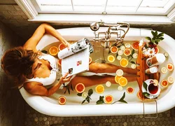 Bath With Coffee Photo