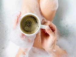 Qəhvə ilə hamam fotoşəkili