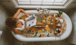 Кава ў ваннай фота