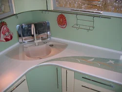 Kitchen round tabletop photo