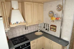 Narrow kitchens photo corner