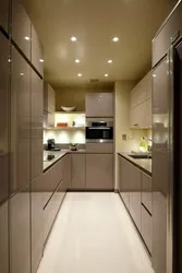 Narrow kitchens photo corner