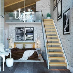 Bedroom With Stairs Photo