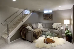 Bedroom with stairs photo