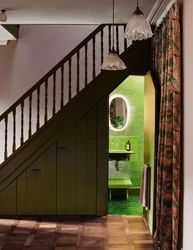 Bedroom with stairs photo