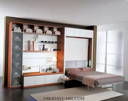 Qarderob çarpayısı qonaq otağının fotoşəkili