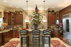 Christmas Tree In The Kitchen Photo